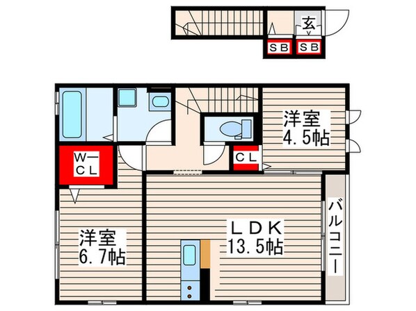 プランドールの物件間取画像